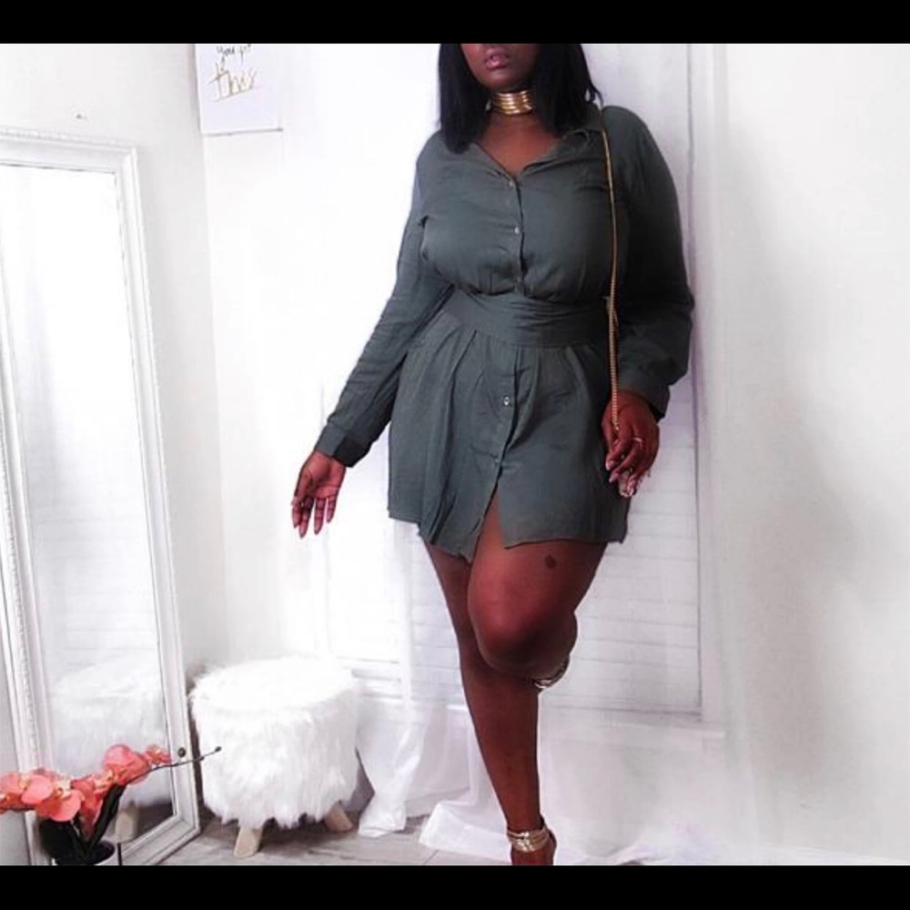 Plus Shirt Dress